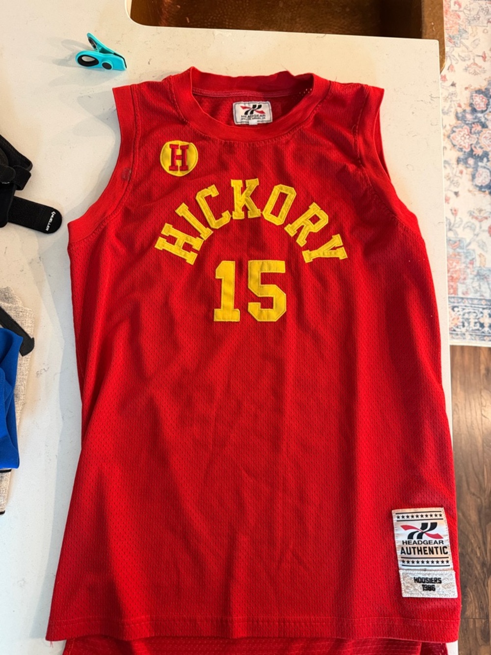 Men’s Hoosiers Hickory Basketball Jersey- Jimmy Chitwood XL